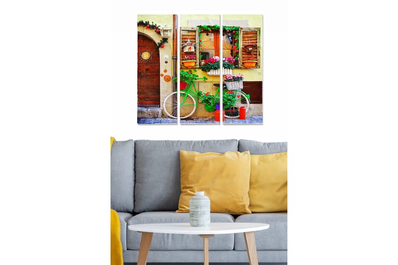 CANVASTAVLA City 3-pack Flerfärgad 20x50 cm - Inredning & dekor - Tavlor & konst - Canvastavla