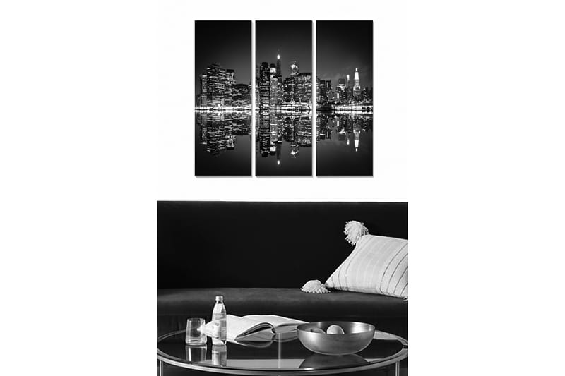CANVASTAVLA City 3-pack Flerfärgad 20x50 cm - Inredning & dekor - Tavlor & konst - Canvastavla