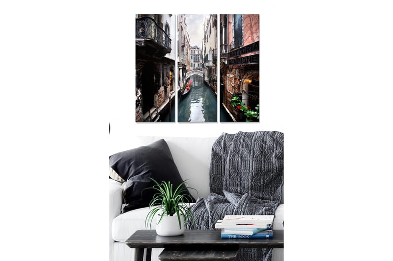 CANVASTAVLA City 3-pack Flerfärgad 20x50 cm - Inredning & dekor - Tavlor & konst - Canvastavla
