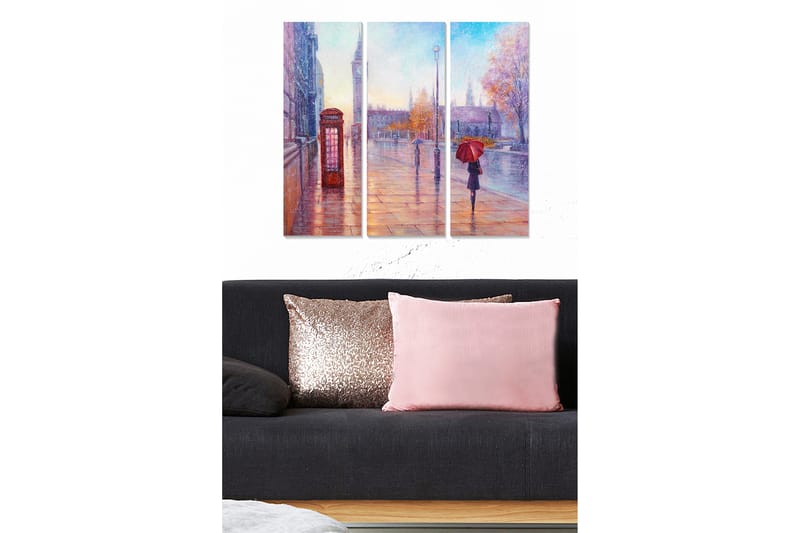 CANVASTAVLA City 3-pack Flerfärgad 20x50 cm - Inredning & dekor - Tavlor & konst - Canvastavla