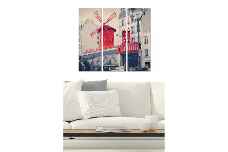 CANVASTAVLA City 3-pack Flerfärgad 20x50 cm - Inredning & dekor - Tavlor & konst - Canvastavla