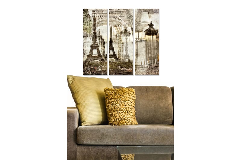 CANVASTAVLA City 3-pack Flerfärgad 20x50 cm - Inredning & dekor - Tavlor & konst - Canvastavla