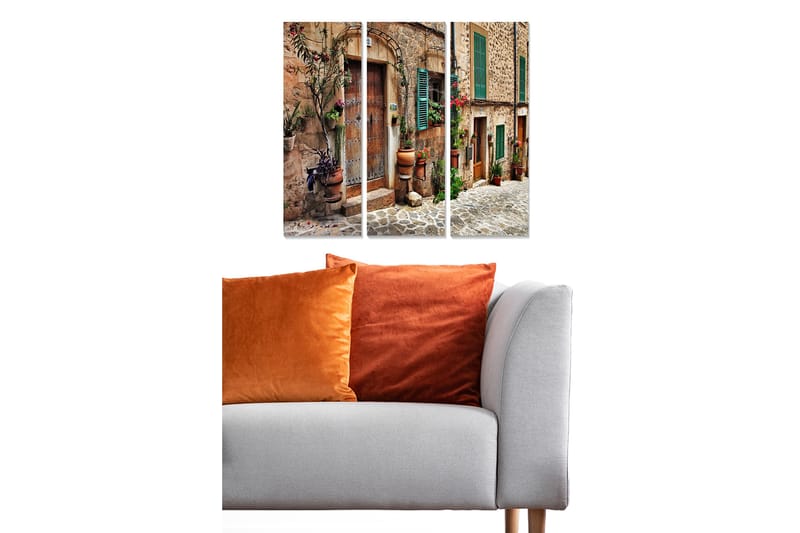 CANVASTAVLA City 3-pack Flerfärgad 20x50 cm - Inredning & dekor - Tavlor & konst - Canvastavla
