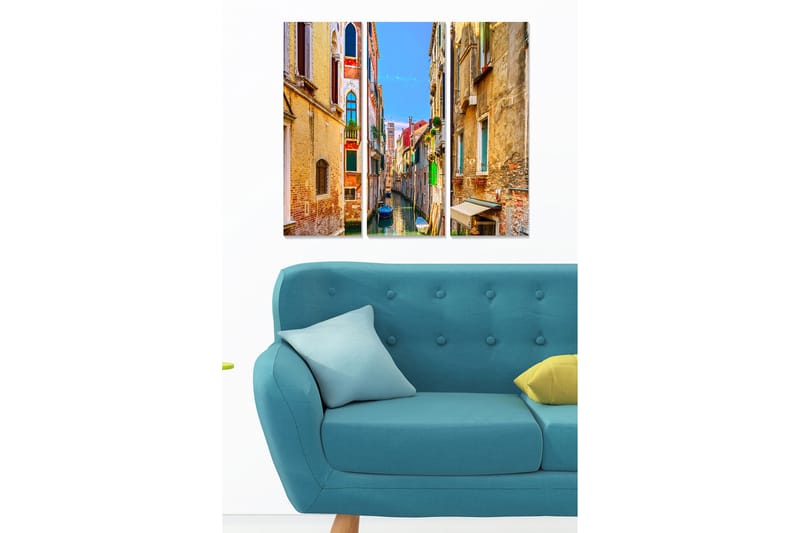 CANVASTAVLA City 3-pack Flerfärgad 20x50 cm - Inredning & dekor - Tavlor & konst - Canvastavla