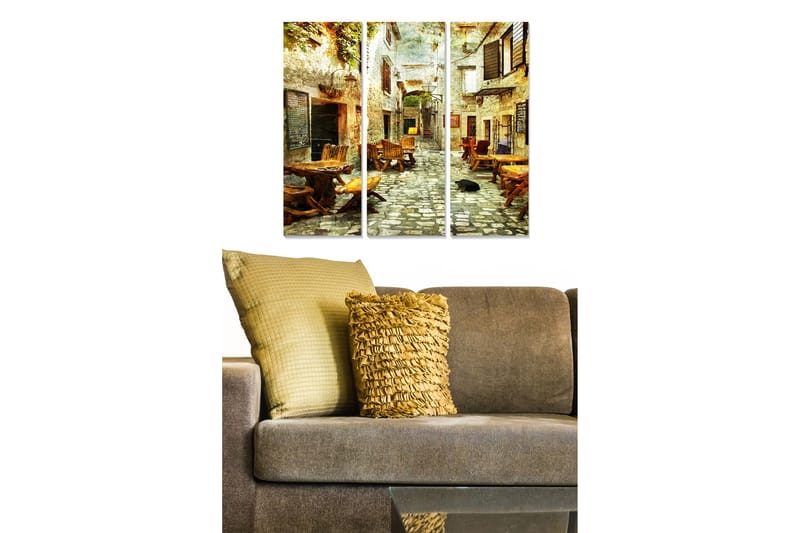 CANVASTAVLA City 3-pack Flerfärgad 20x50 cm - Inredning & dekor - Tavlor & konst - Canvastavla
