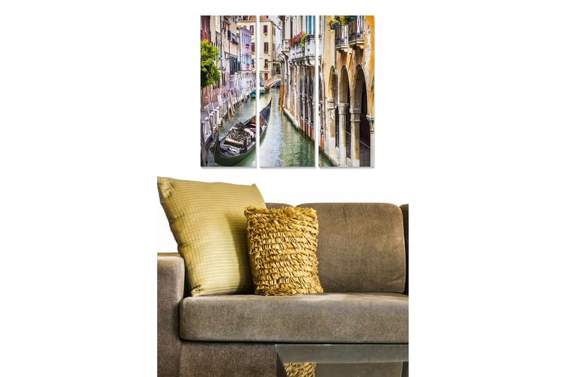 CANVASTAVLA City 3-pack Flerfärgad 20x50 cm - Inredning & dekor - Tavlor & konst - Canvastavla
