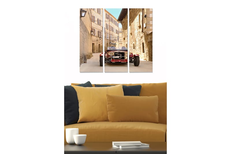 CANVASTAVLA City 3-pack Flerfärgad 20x50 cm - Inredning & dekor - Tavlor & konst - Canvastavla