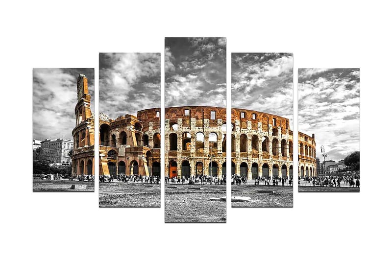 CANVASTAVLA City 5-pack Flerfärgad 20x60 cm - Inredning & dekor - Tavlor & konst - Canvastavla