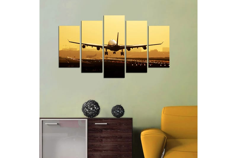 CANVASTAVLA City 5-pack Flerfärgad 20x60 cm - Inredning & dekor - Tavlor & konst - Canvastavla