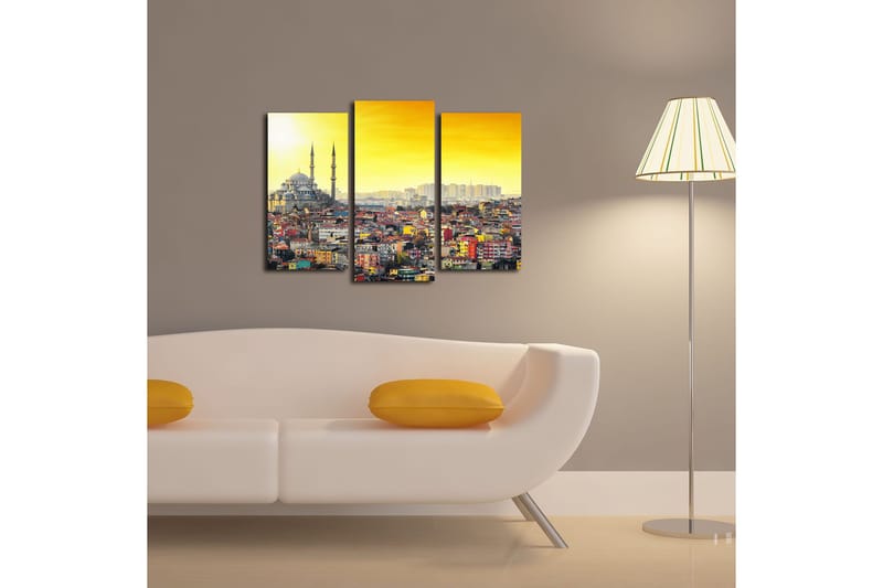Canvastavla City Istanbul 3-pack Flerfärgad - 20x39 cm - Inredning & dekor - Tavlor & konst - Canvastavla