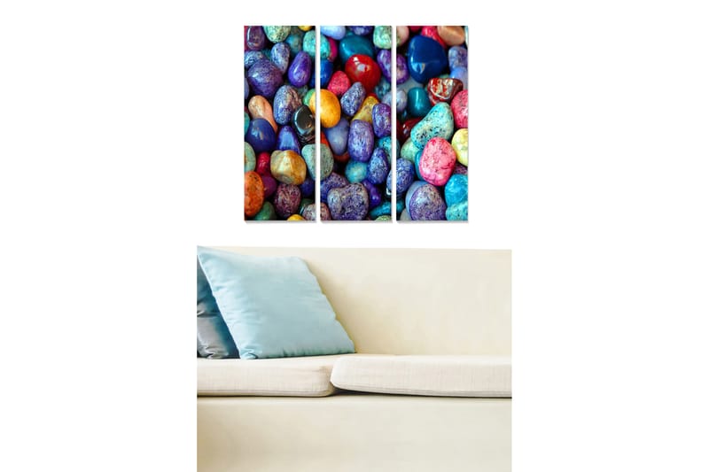 CANVASTAVLA Colorful 3-pack Flerfärgad 20x50 cm - Inredning & dekor - Tavlor & konst - Canvastavla