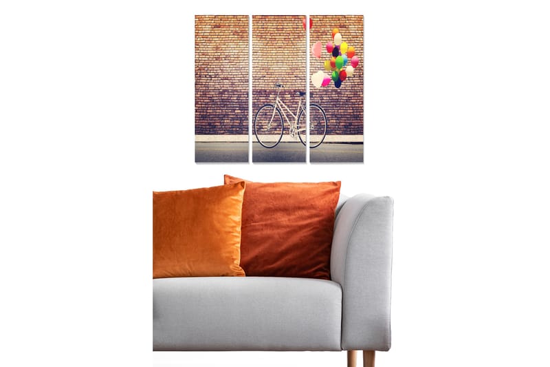 CANVASTAVLA Colorful 3-pack Flerfärgad 20x50 cm - Inredning & dekor - Tavlor & konst - Canvastavla