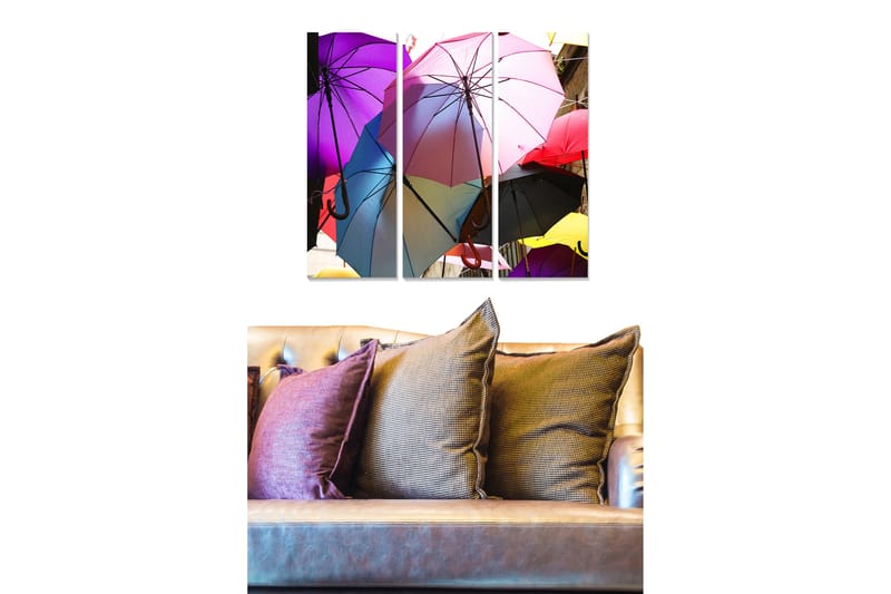 CANVASTAVLA Colorful 3-pack Flerfärgad 20x50 cm - Inredning & dekor - Tavlor & konst - Canvastavla