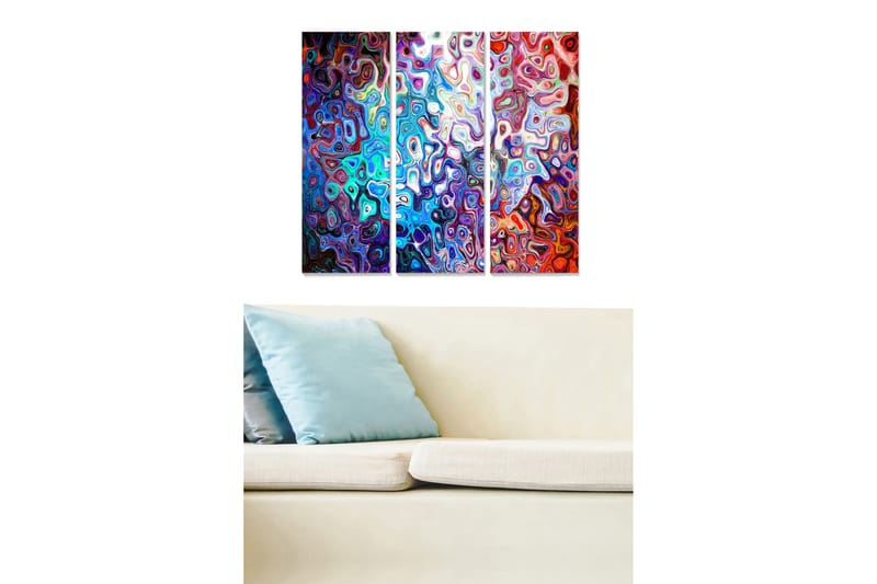 CANVASTAVLA Colorful 3-pack Flerfärgad 20x50 cm - Inredning & dekor - Tavlor & konst - Canvastavla