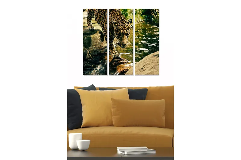 Canvastavla Colorful 3-pack Flerfärgad, 20x50 cm