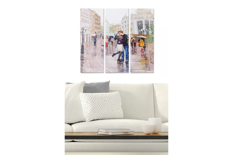 Canvastavla Colorful 3-pack Flerfärgad, 20x50 cm