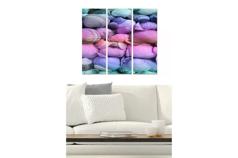 Canvastavla Colorful 3-pack Flerfärgad, 20x50 cm