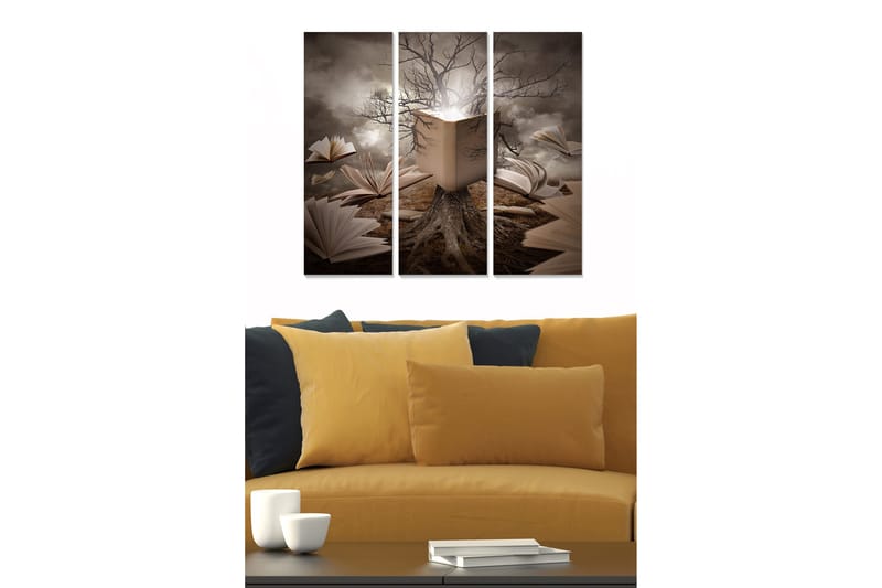 Canvastavla Curiosities 3-pack Flerfärgad - 20x50 cm - Inredning & dekor - Tavlor & konst - Canvastavla