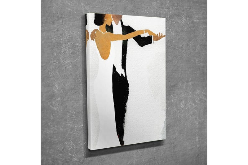 Canvastavla - Dansande par i elegant stil - Svart / Vit / Gyllene - Inredning & dekor - Tavlor & konst - Canvastavla