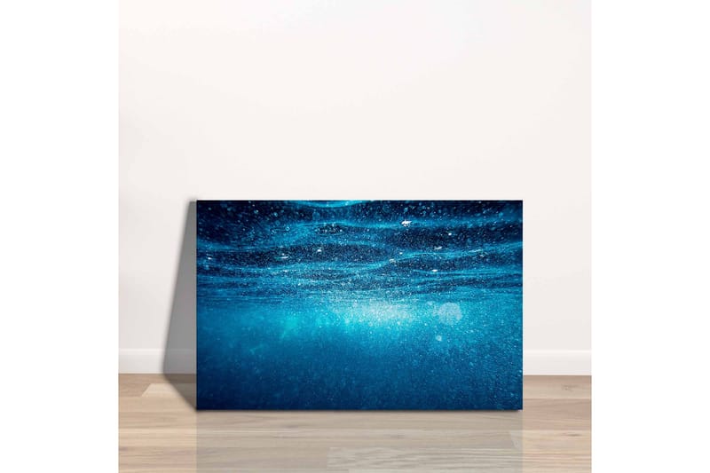 Canvastavla - Djupblå havsvatten med ljusreflexer - Mörkblå / Turkos - Inredning & dekor - Tavlor & konst - Canvastavla