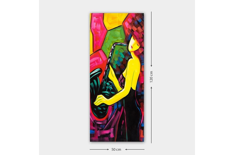 CANVASTAVLA DKY Abstract & Fractals Flerfärgad 50x120 cm - Inredning & dekor - Tavlor & konst - Canvastavla