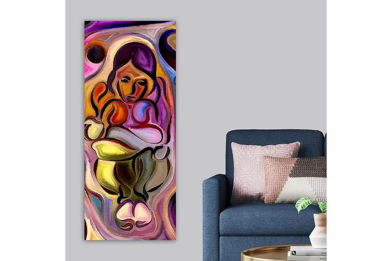 CANVASTAVLA DKY Abstract & Fractals Flerfärgad 50x120 cm - Inredning & dekor - Tavlor & konst - Canvastavla