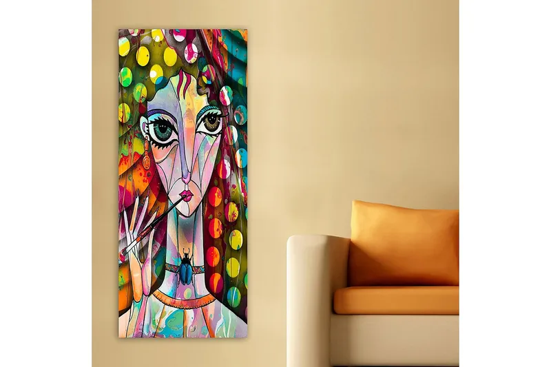 Canvastavla DKY Abstract & Fractals Flerfärgad - 50x120 cm - Inredning & dekor - Tavlor & konst - Canvastavla