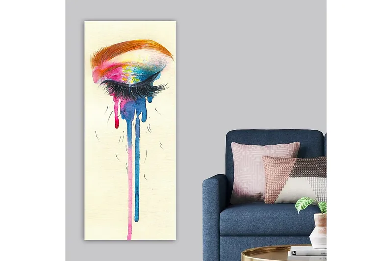 Canvastavla DKY Abstract & Fractals Flerfärgad - 50x120 cm - Inredning & dekor - Tavlor & konst - Canvastavla