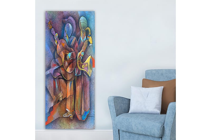 Canvastavla DKY Abstract & Fractals Flerfärgad - 50x120 cm - Inredning & dekor - Tavlor & konst - Canvastavla