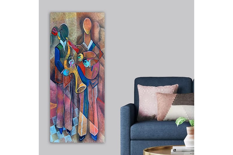 Canvastavla DKY Abstract & Fractals Flerfärgad - 50x120 cm - Inredning & dekor - Tavlor & konst - Canvastavla