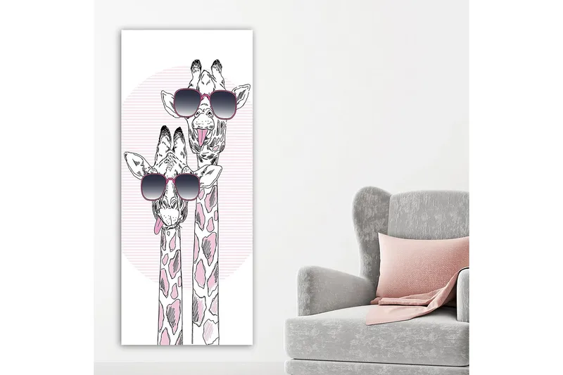 Canvastavla DKY Animals Flerfärgad - 50x120 cm - Inredning & dekor - Tavlor & konst - Canvastavla