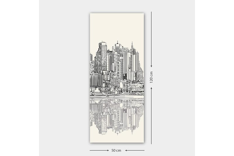 CANVASTAVLA DKY Cities & Countries Flerfärgad 50x120 cm - Inredning & dekor - Tavlor & konst - Canvastavla