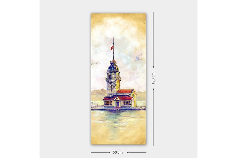 CANVASTAVLA DKY Cities & Countries Flerfärgad 50x120 cm - Inredning & dekor - Tavlor & konst - Canvastavla