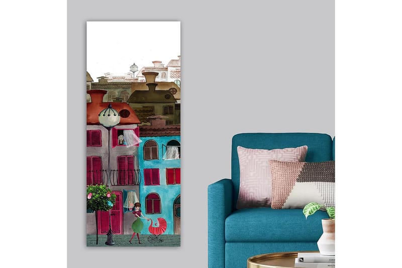 CANVASTAVLA DKY Cities & Countries Flerfärgad 50x120 cm - Inredning & dekor - Tavlor & konst - Canvastavla
