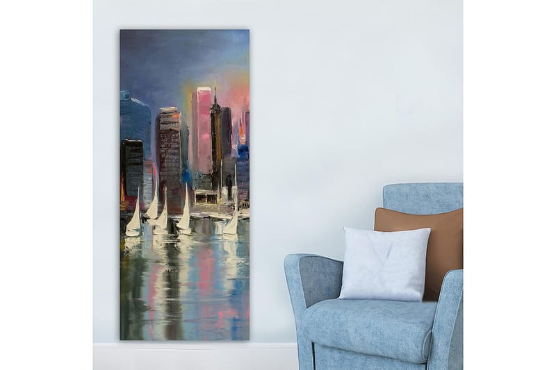 CANVASTAVLA DKY Cities & Countries Flerfärgad 50x120 cm - Inredning & dekor - Tavlor & konst - Canvastavla