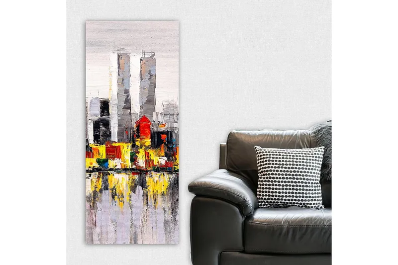 Canvastavla DKY Cities & Countries Flerfärgad - 50x120 cm - Inredning & dekor - Tavlor & konst - Canvastavla