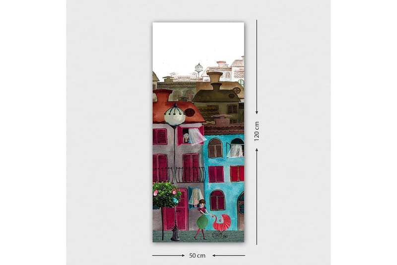 Canvastavla DKY Cities & Countries Flerfärgad - 50x120 cm - Inredning & dekor - Tavlor & konst - Canvastavla