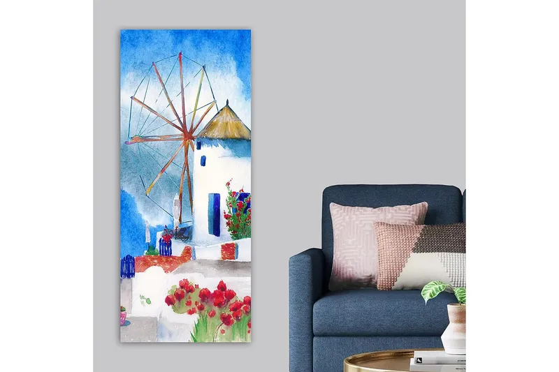 Canvastavla DKY Cities & Countries Flerfärgad - 50x120 cm - Inredning & dekor - Tavlor & konst - Canvastavla