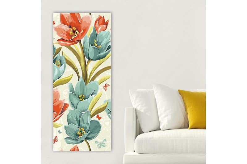 CANVASTAVLA DKY Floral & Botanical Flerfärgad 50x120 cm - Inredning & dekor - Tavlor & konst - Canvastavla