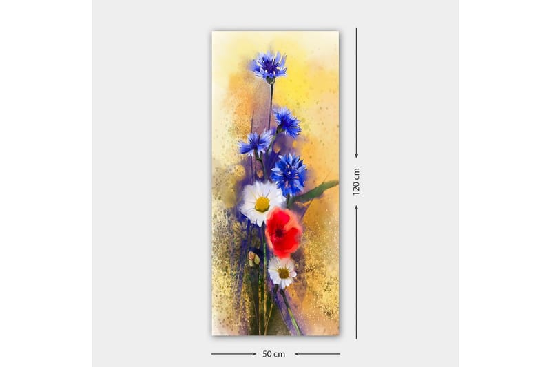 Canvastavla DKY Floral & Botanical Flerfärgad - 50x120 cm - Inredning & dekor - Tavlor & konst - Canvastavla