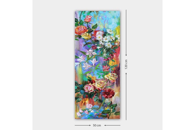 Canvastavla DKY Floral & Botanical Flerfärgad - 50x120 cm - Inredning & dekor - Tavlor & konst - Canvastavla