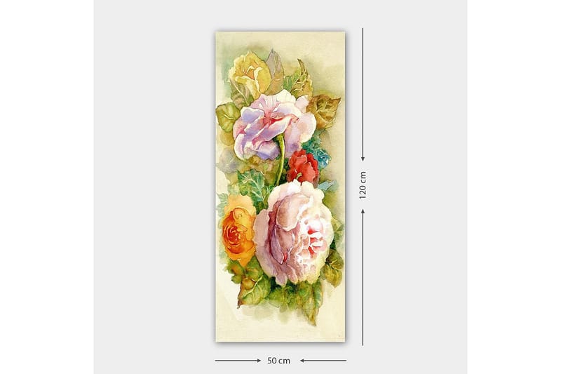 Canvastavla DKY Floral & Botanical Flerfärgad - 50x120 cm - Inredning & dekor - Tavlor & konst - Canvastavla