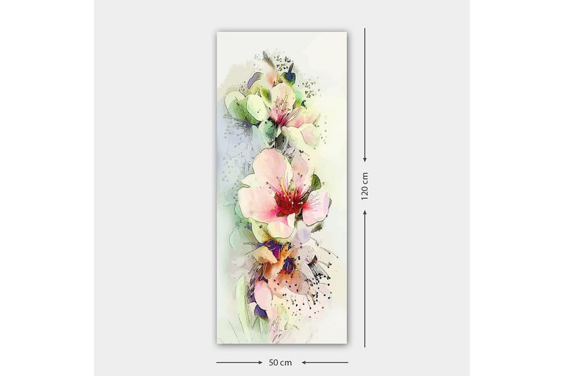 Canvastavla DKY Floral & Botanical Flerfärgad - 50x120 cm - Inredning & dekor - Tavlor & konst - Canvastavla
