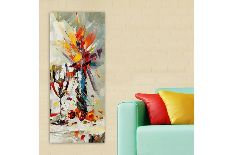 Canvastavla DKY Floral & Botanical Flerfärgad - 50x120 cm - Inredning & dekor - Tavlor & konst - Canvastavla