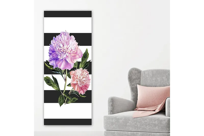 Canvastavla DKY Floral & Botanical Flerfärgad - 50x120 cm - Inredning & dekor - Tavlor & konst - Canvastavla