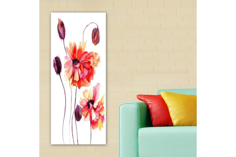 Canvastavla DKY Floral & Botanical Flerfärgad - 50x120 cm - Inredning & dekor - Tavlor & konst - Canvastavla