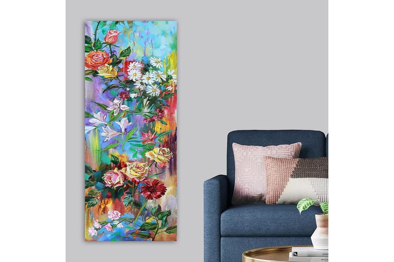 Canvastavla DKY Floral & Botanical Flerfärgad - 50x120 cm - Inredning & dekor - Tavlor & konst - Canvastavla