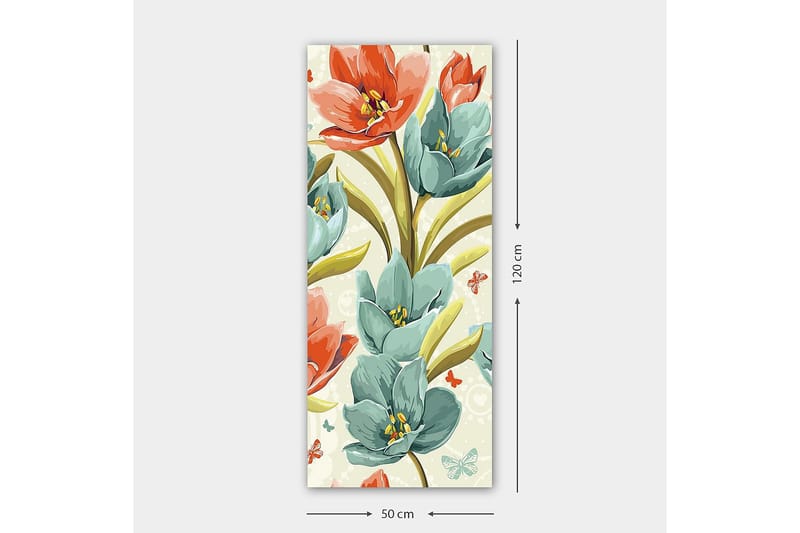 Canvastavla DKY Floral & Botanical Flerfärgad - 50x120 cm - Inredning & dekor - Tavlor & konst - Canvastavla