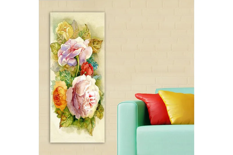 Canvastavla DKY Floral & Botanical Flerfärgad - 50x120 cm - Inredning & dekor - Tavlor & konst - Canvastavla