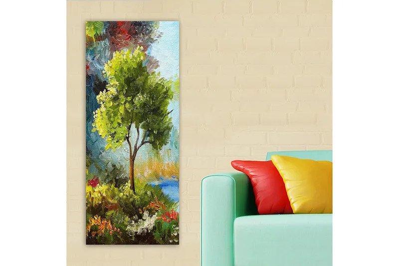 Canvastavla DKY Floral & Botanical Flerfärgad - 50x120 cm - Inredning & dekor - Tavlor & konst - Canvastavla
